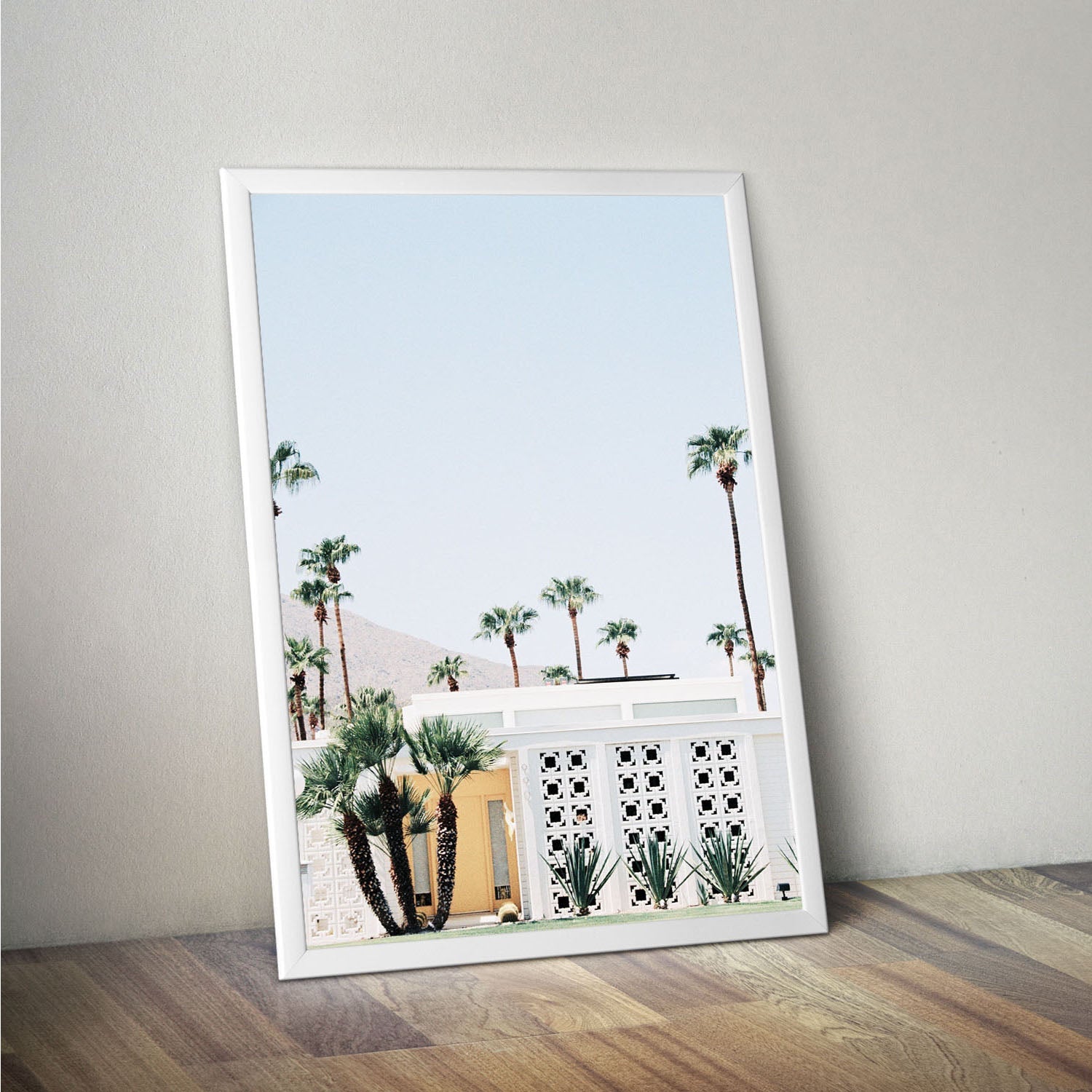 Wes Co Gallery Poster Palm Springs Retro Vibe 11 x 17" Home Goods - Nature  Art Print