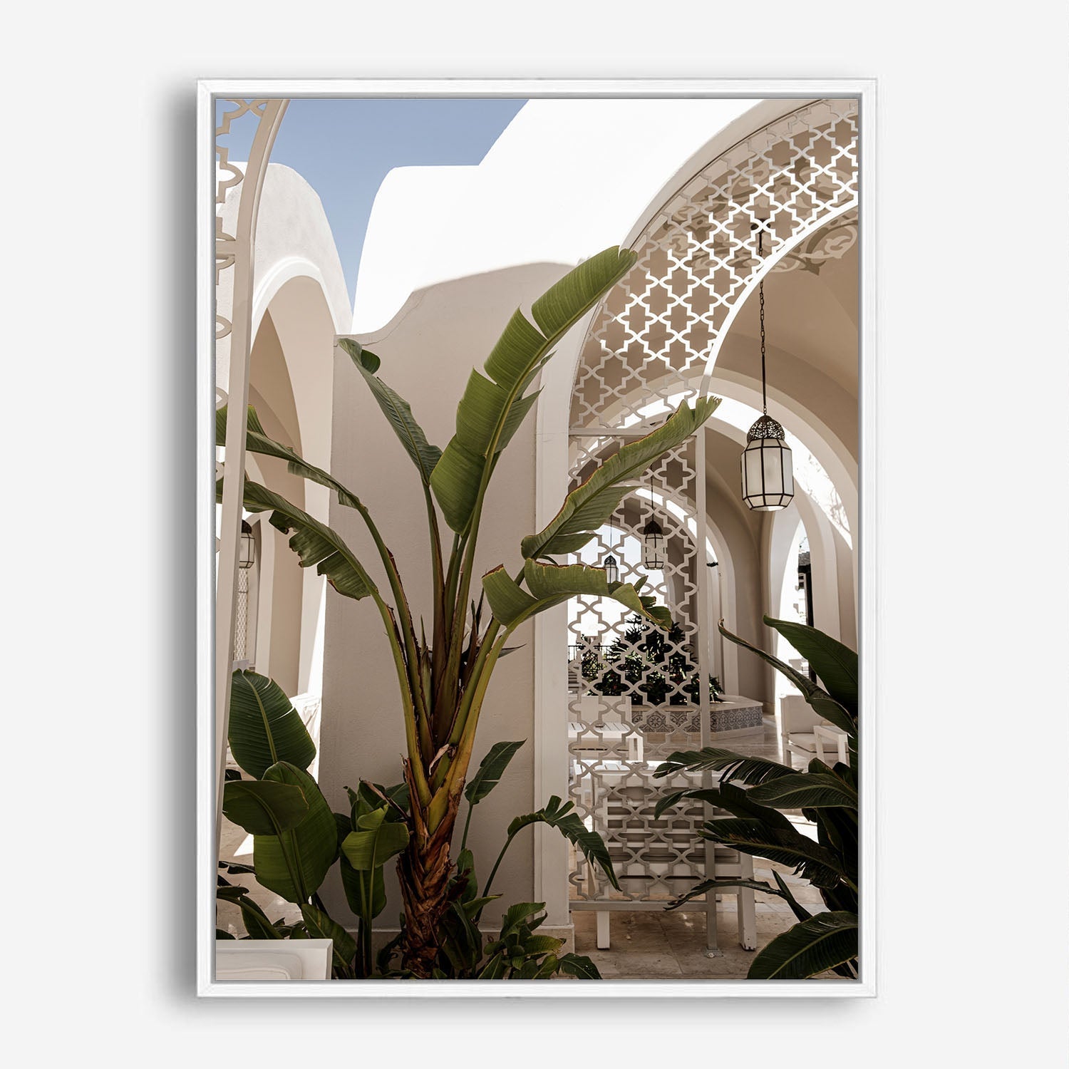 Wes Co Gallery Poster Moroccan Courtyard 8 x 10" Home Goods - Nature  Art Print