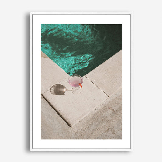 Wes Co Gallery Poster Poolside Citrus Tranquility 5 x 7" Home Goods - Nature  Art Print