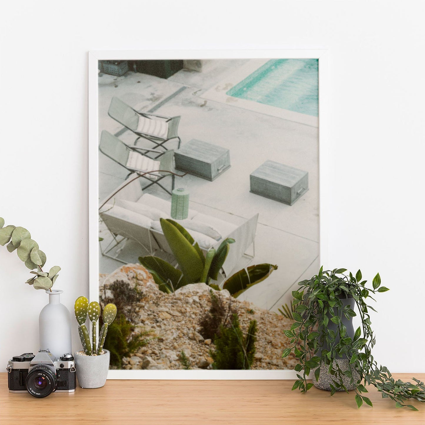 Wes Co Gallery Poster Modern Oasis Retreat 11 x 17" Home Goods - Nature  Art Print