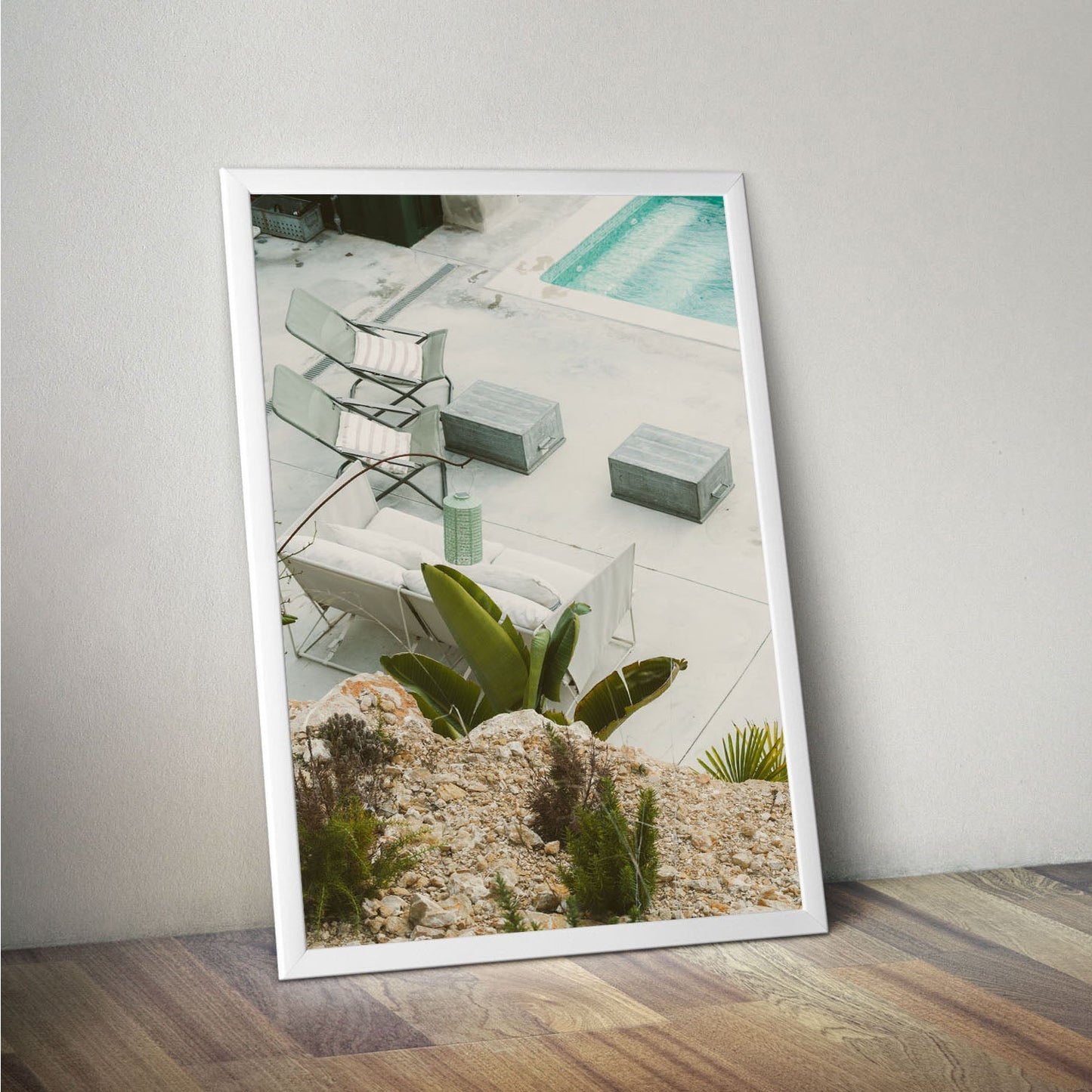 Wes Co Gallery Poster Modern Oasis Retreat 11 x 17" Home Goods - Nature  Art Print