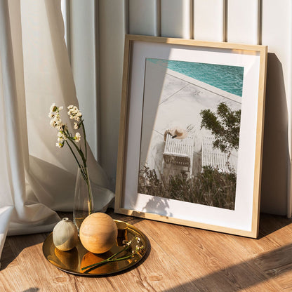 Wes Co Gallery Poster Lazy Afternoon by the Pool 5 x 7" Home Goods - Nature  Art Print