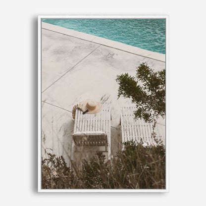 Wes Co Gallery Poster Lazy Afternoon by the Pool 8 x 10" Home Goods - Nature  Art Print