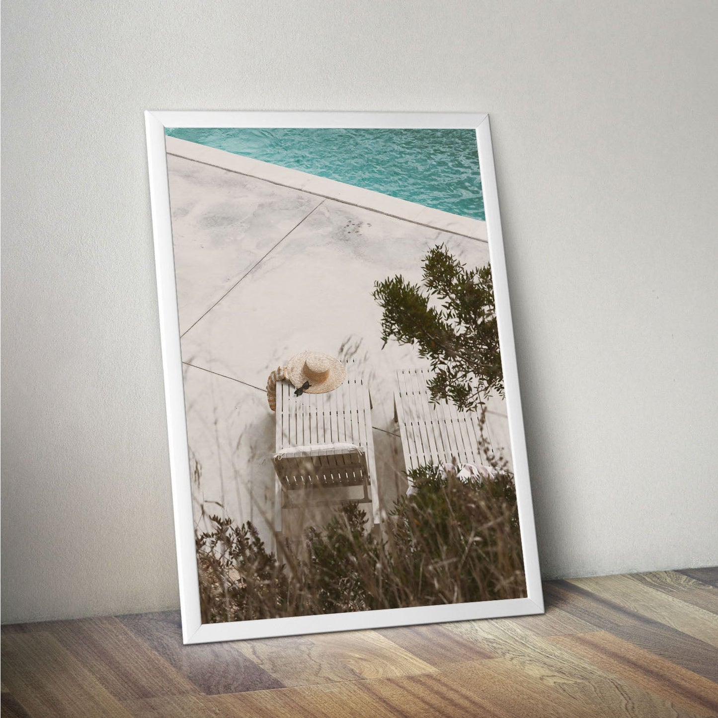 Wes Co Gallery Poster Lazy Afternoon by the Pool 11 x 17" Home Goods - Nature  Art Print