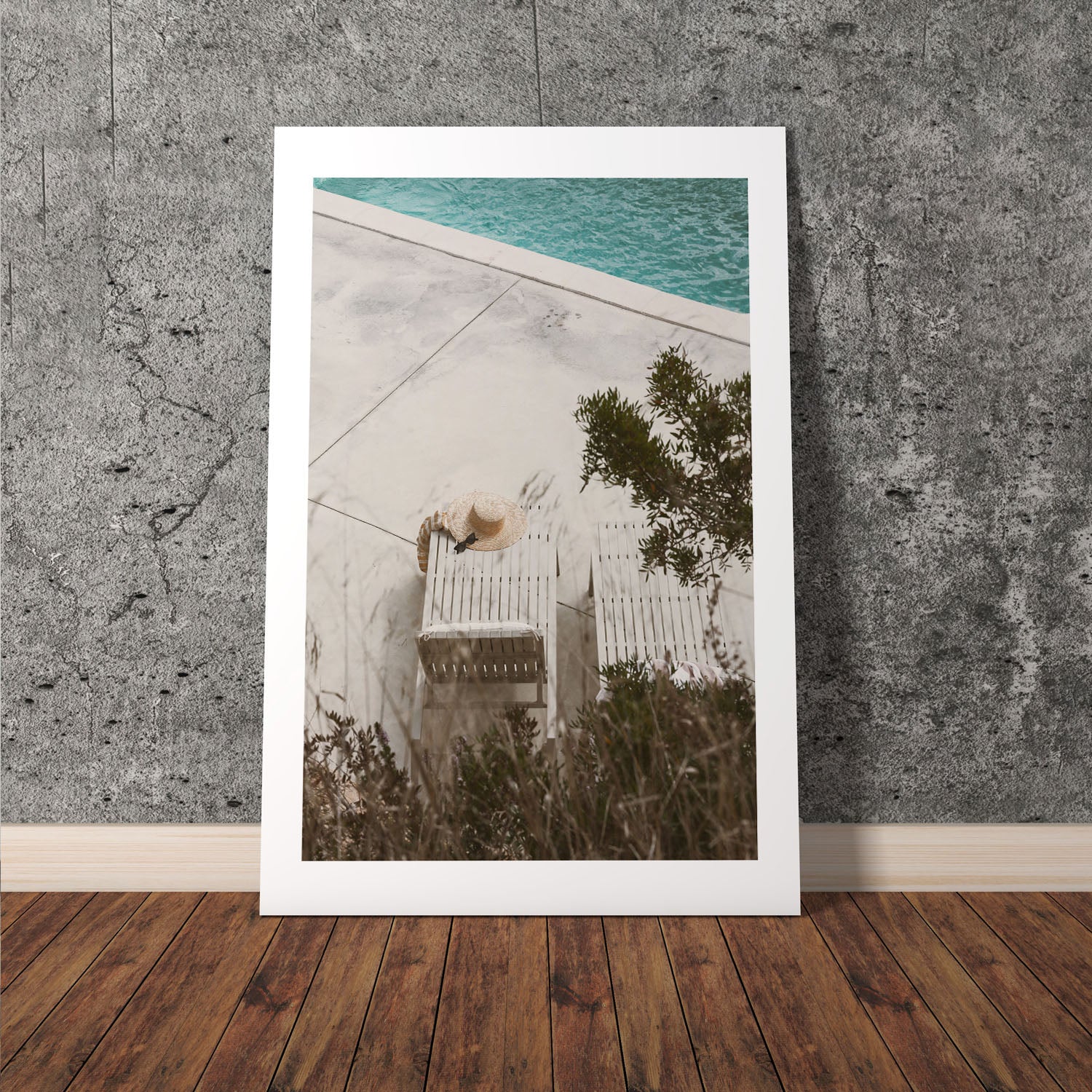 Wes Co Gallery Poster Lazy Afternoon by the Pool 8 x 10" Home Goods - Nature  Art Print