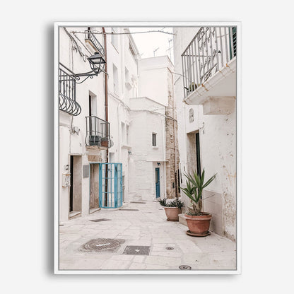 Wes Co Gallery Poster Charming Whitewashed Streets 8 x 10" Home Goods - Nature  Art Print