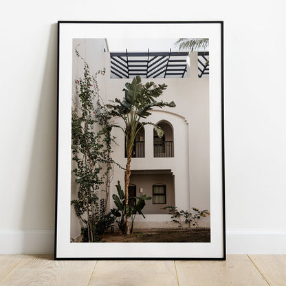 Wes Co Gallery Poster Tropical Palm Courtyard 5 x 7" Home Goods - Nature  Art Print