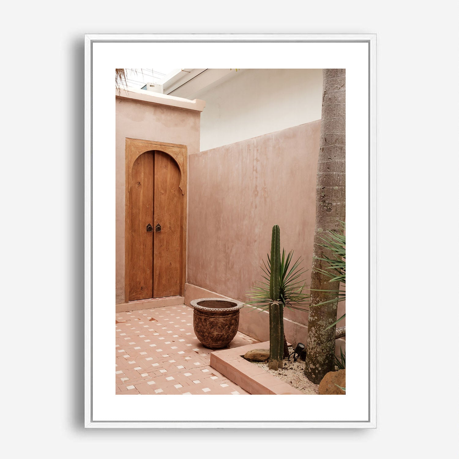 Wes Co Gallery Poster Cabo Courtyard 5 x 7" Home Goods - Nature  Art Print