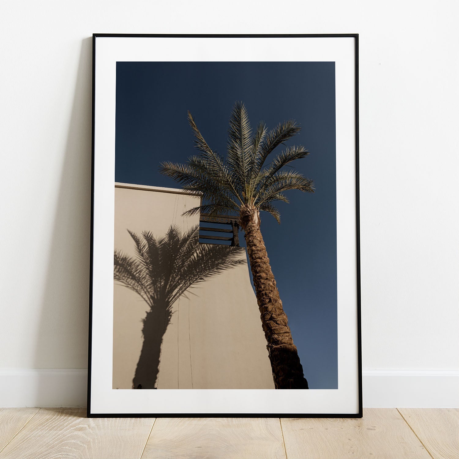 Wes Co Gallery Poster Palm Shadow Silhouette 5 x 7" Home Goods - Nature  Art Print