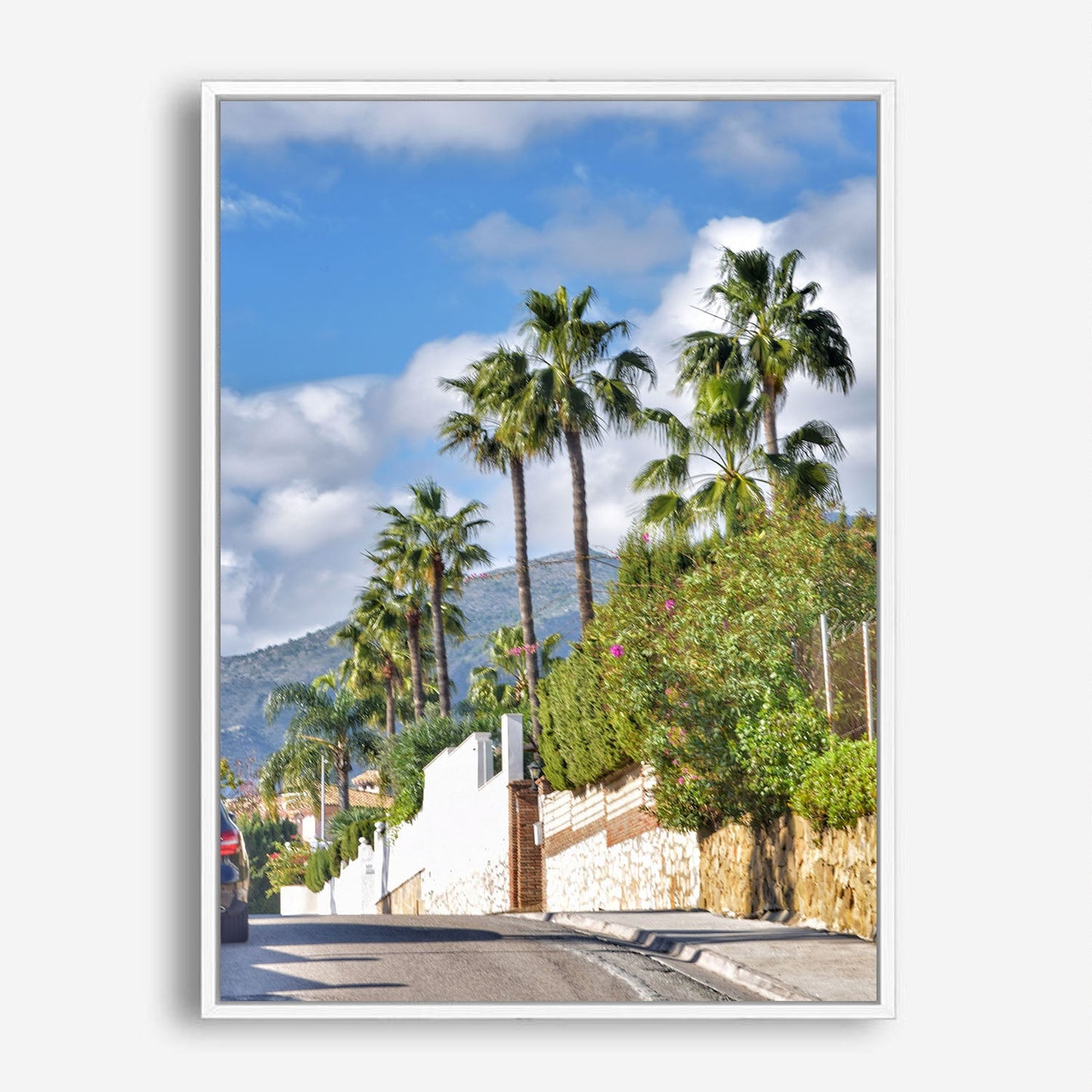 Wes Co Gallery Poster Sunny Palm Avenue 8 x 10" Home Goods - Nature  Art Print