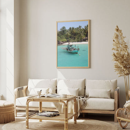 Wes Co Gallery Poster Rustic Fishing Boat Tranquility 8 x 10" Home Goods - Nature  Art Print