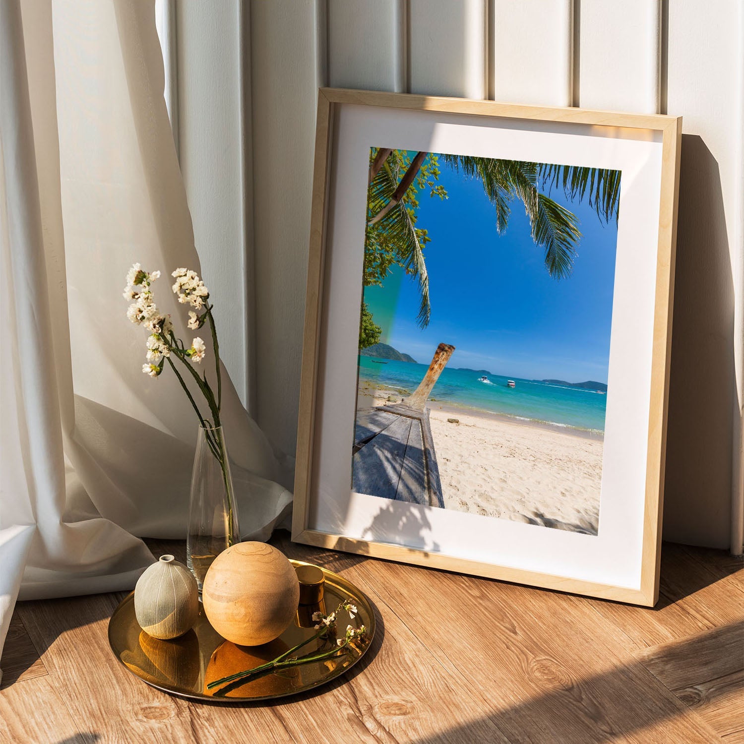 Wes Co Gallery Poster Paradise Beachfront 5 x 7" Home Goods - Nature  Art Print