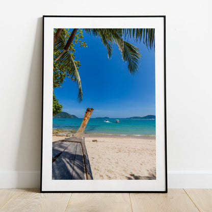 Wes Co Gallery Poster Paradise Beachfront 5 x 7" Home Goods - Nature  Art Print