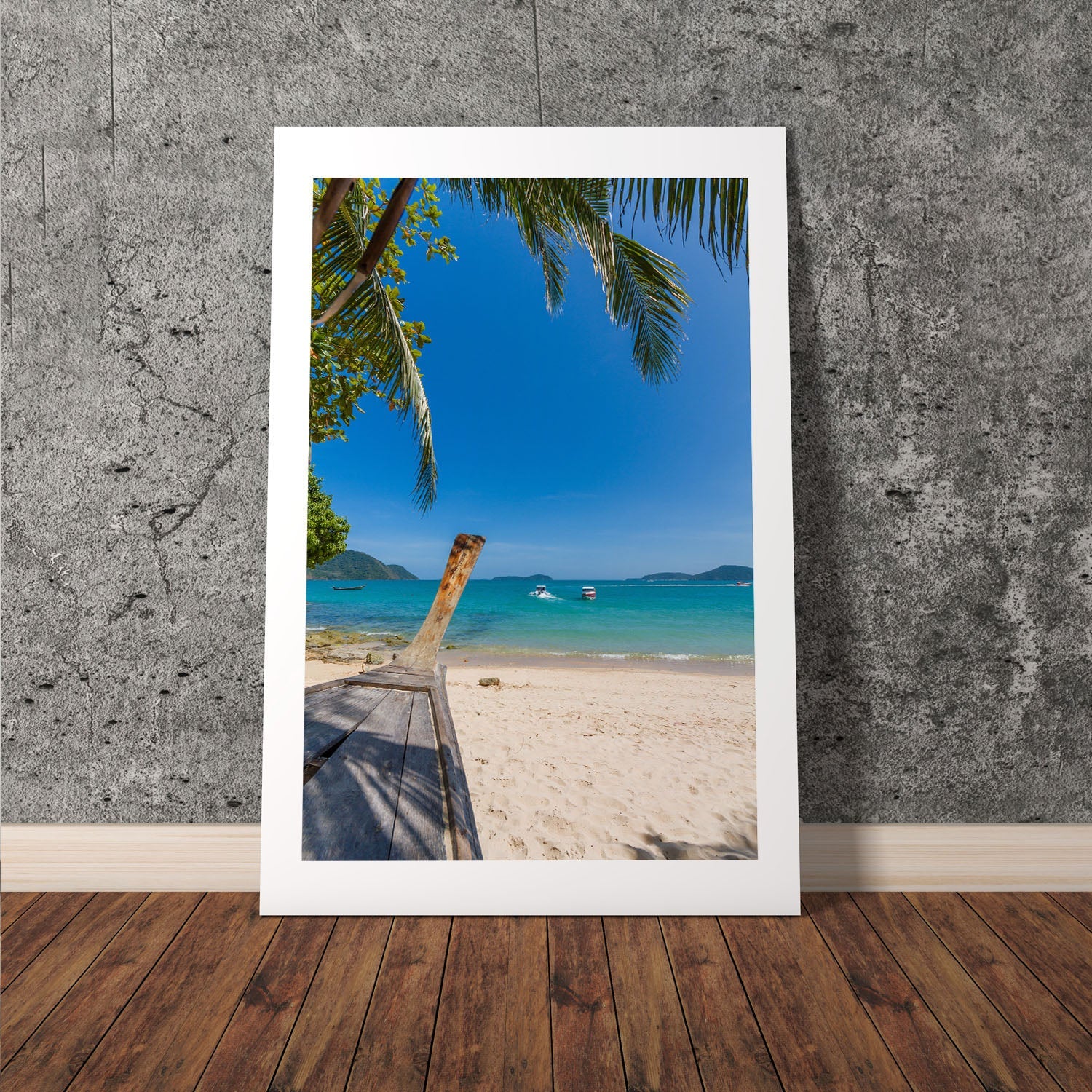 Wes Co Gallery Poster Paradise Beachfront 8 x 10" Home Goods - Nature  Art Print