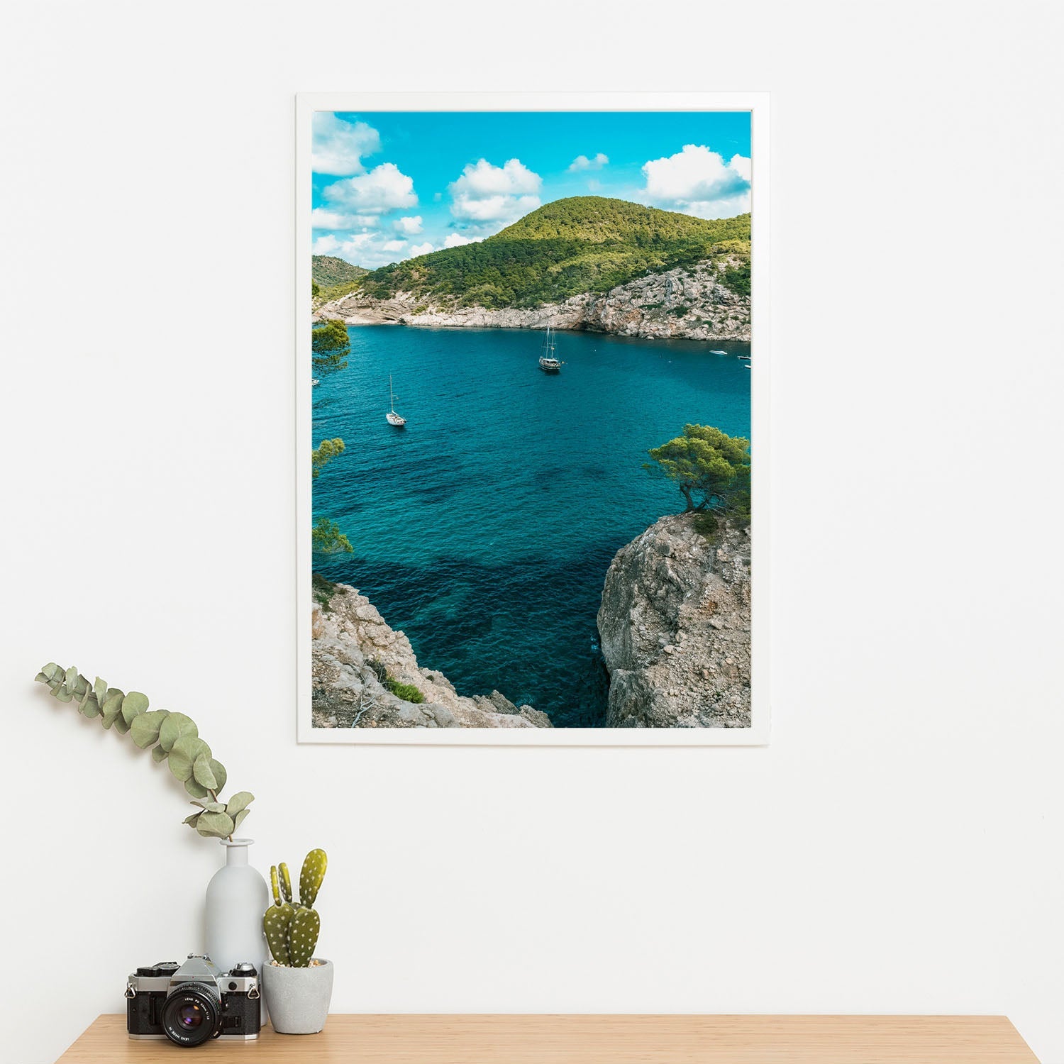 Wes Co Gallery Poster Rocky Cove Serenity 11 x 17" Home Goods - Nature  Art Print