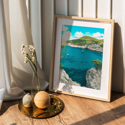 Wes Co Gallery Poster Rocky Cove Serenity 5 x 7" Home Goods - Nature  Art Print