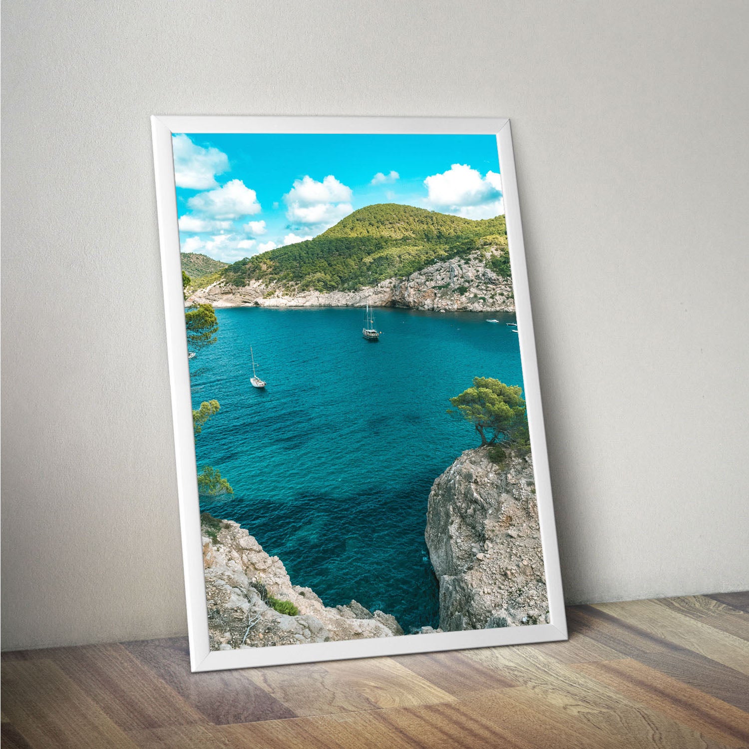 Wes Co Gallery Poster Rocky Cove Serenity 11 x 17" Home Goods - Nature  Art Print