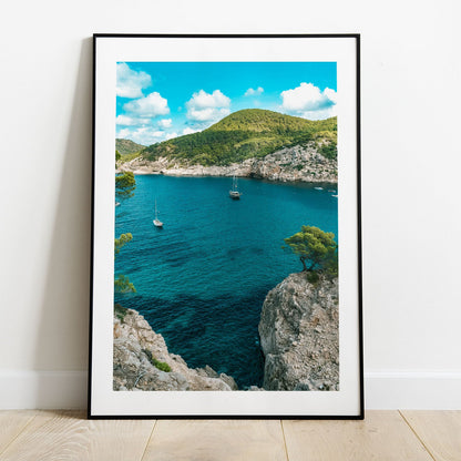 Wes Co Gallery Poster Rocky Cove Serenity 5 x 7" Home Goods - Nature  Art Print