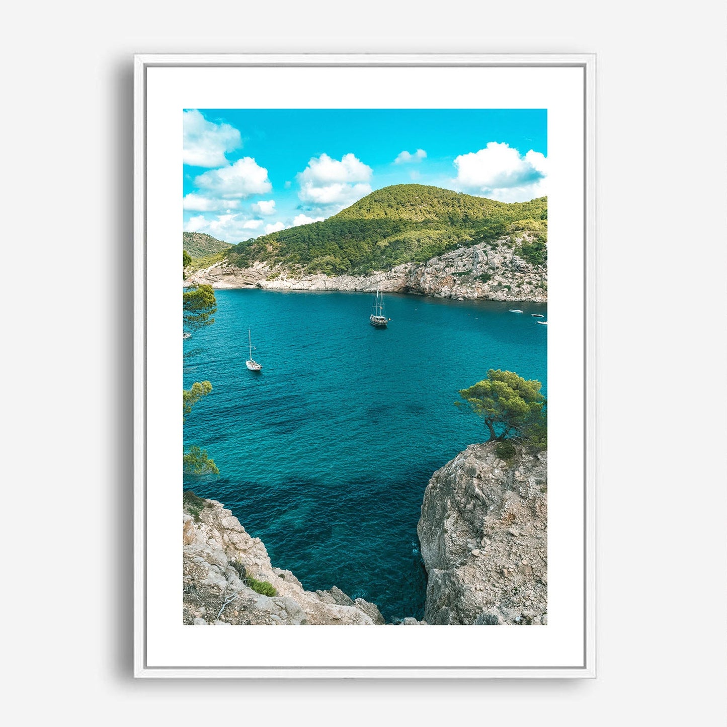 Wes Co Gallery Poster Rocky Cove Serenity 5 x 7" Home Goods - Nature  Art Print