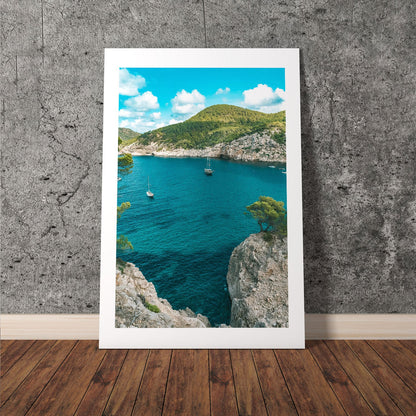 Wes Co Gallery Poster Rocky Cove Serenity 8 x 10" Home Goods - Nature  Art Print