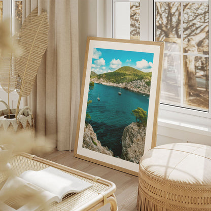 Wes Co Gallery Poster Rocky Cove Serenity 8 x 10" Home Goods - Nature  Art Print