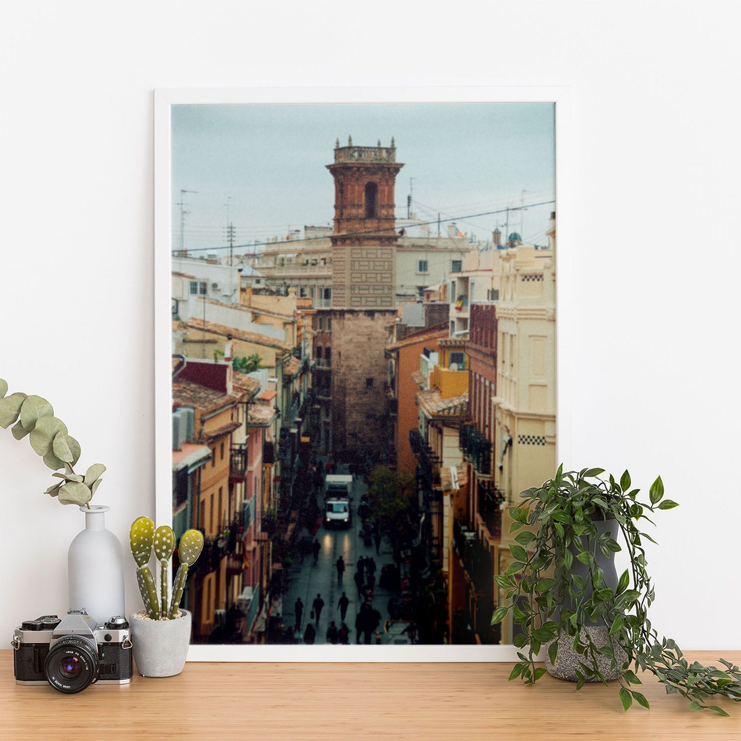 Wes Co Gallery Poster Old Town Alley 11 x 17" Home Goods - Nature  Art Print