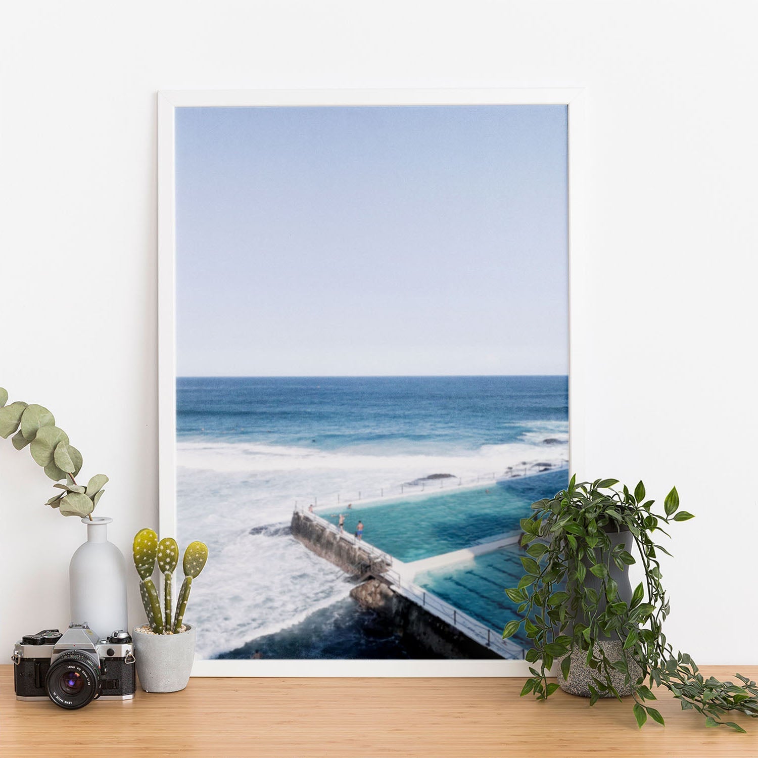 Wes Co Gallery Poster Icebergs Oceanfront 11 x 17" Home Goods - Nature  Art Print