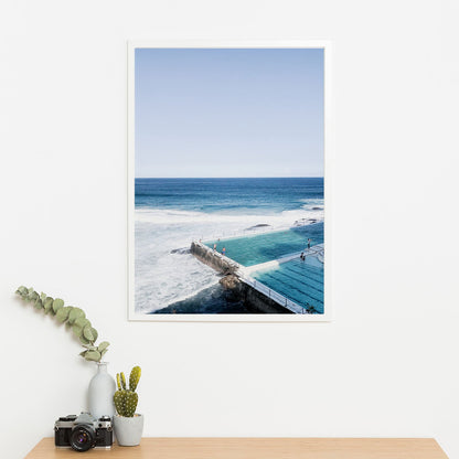 Wes Co Gallery Poster Icebergs Oceanfront 11 x 17" Home Goods - Nature  Art Print