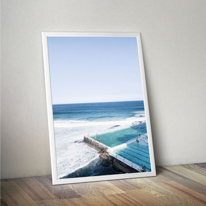 Wes Co Gallery Poster Icebergs Oceanfront 11 x 17" Home Goods - Nature  Art Print