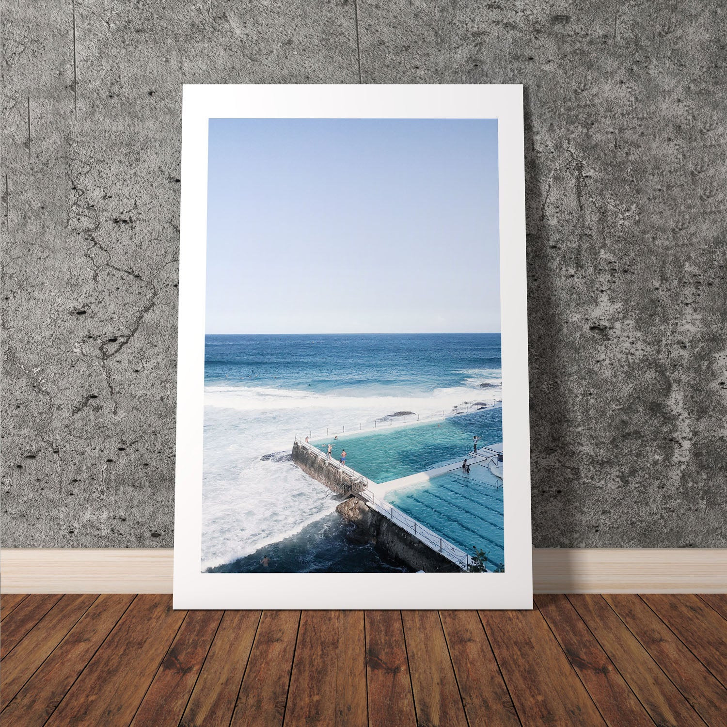 Wes Co Gallery Poster Icebergs Oceanfront 8 x 10" Home Goods - Nature  Art Print