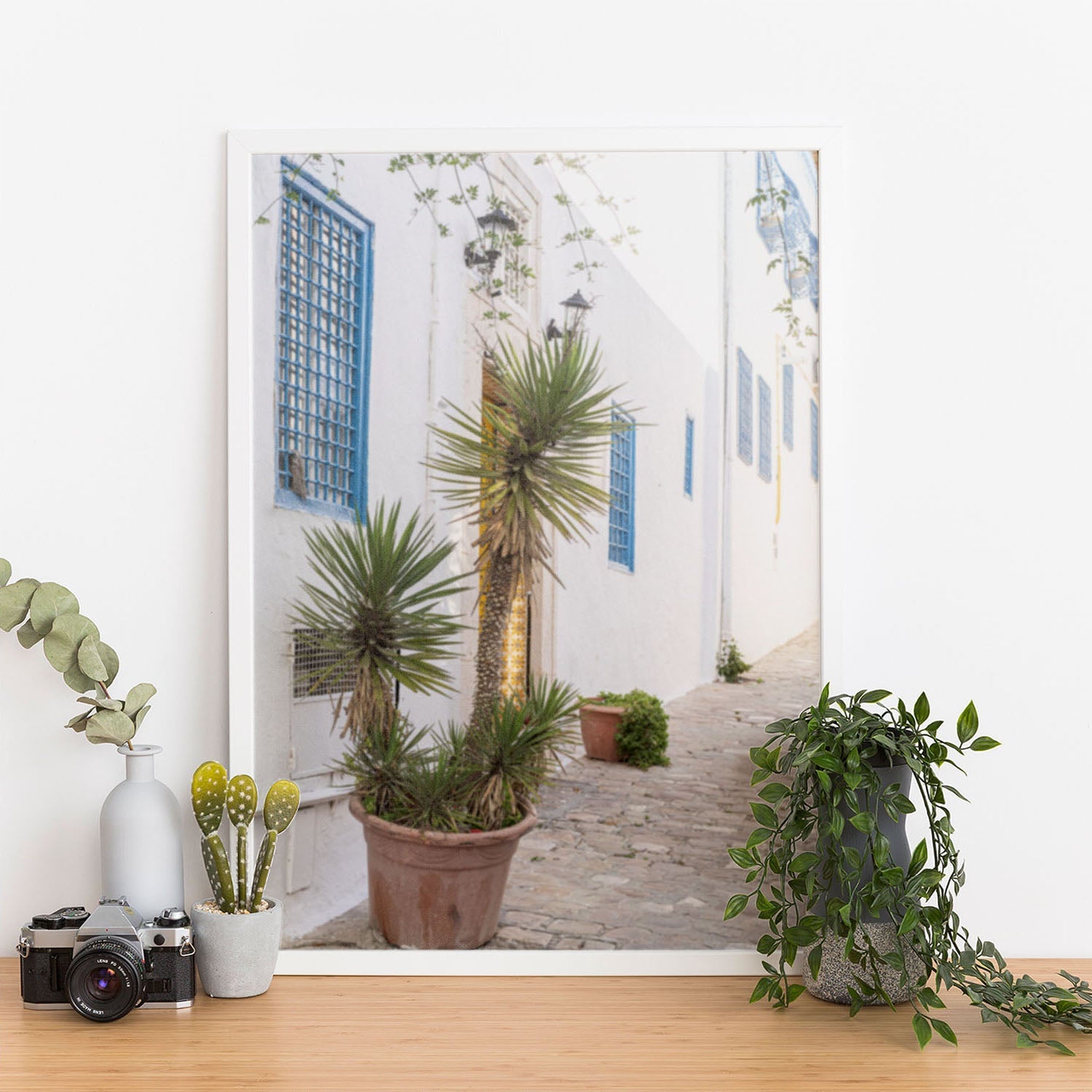 Wes Co Gallery Poster Mediterranean Alley 11 x 17" Home Goods - Nature  Art Print