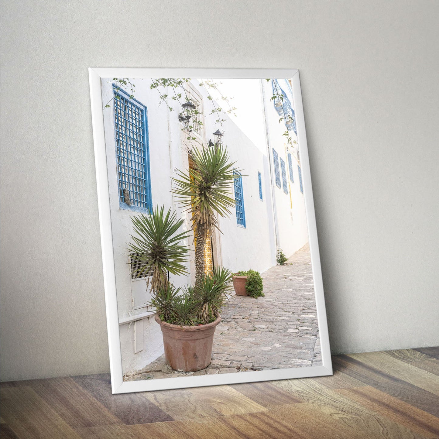 Wes Co Gallery Poster Mediterranean Alley 11 x 17" Home Goods - Nature  Art Print