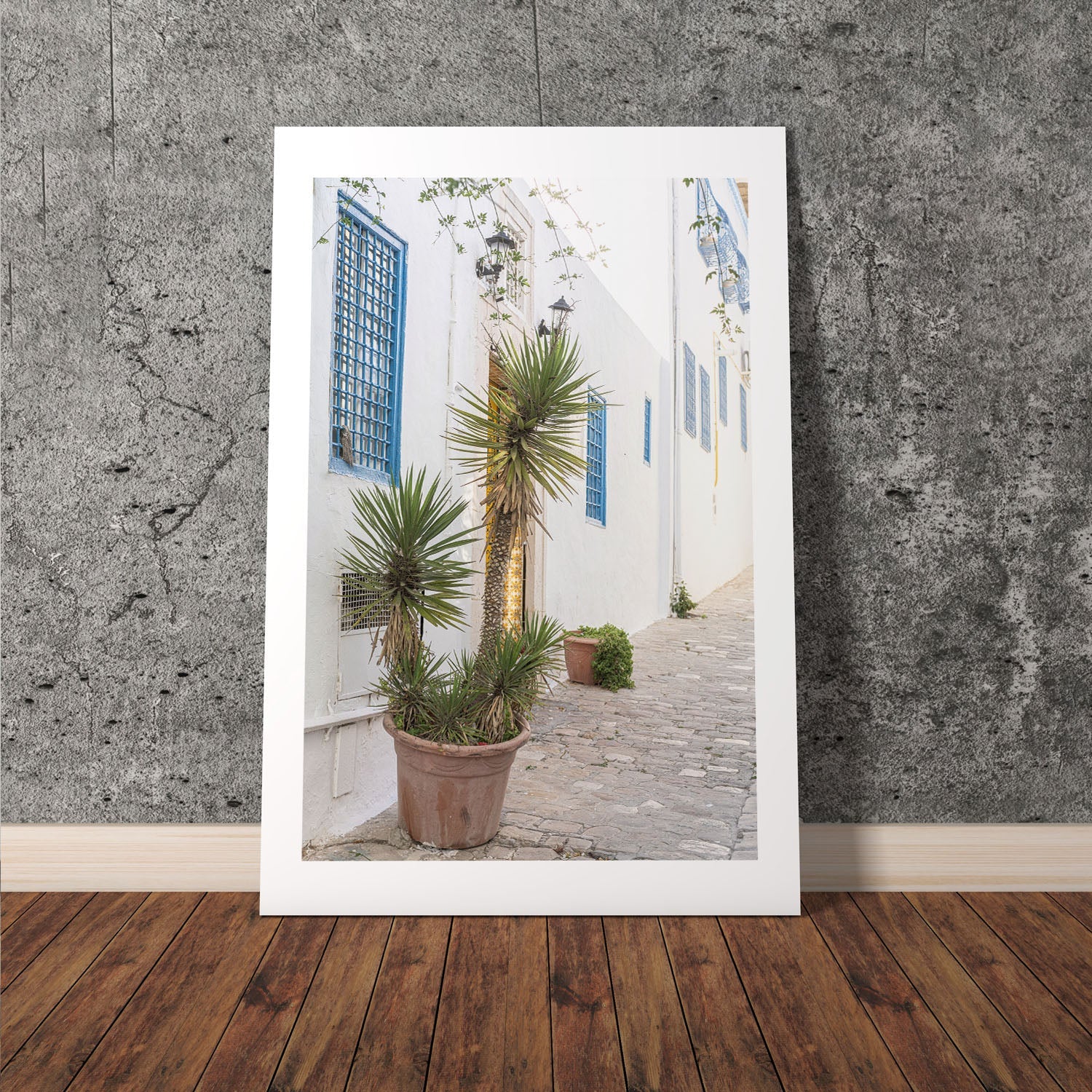 Wes Co Gallery Poster Mediterranean Alley 8 x 10" Home Goods - Nature  Art Print