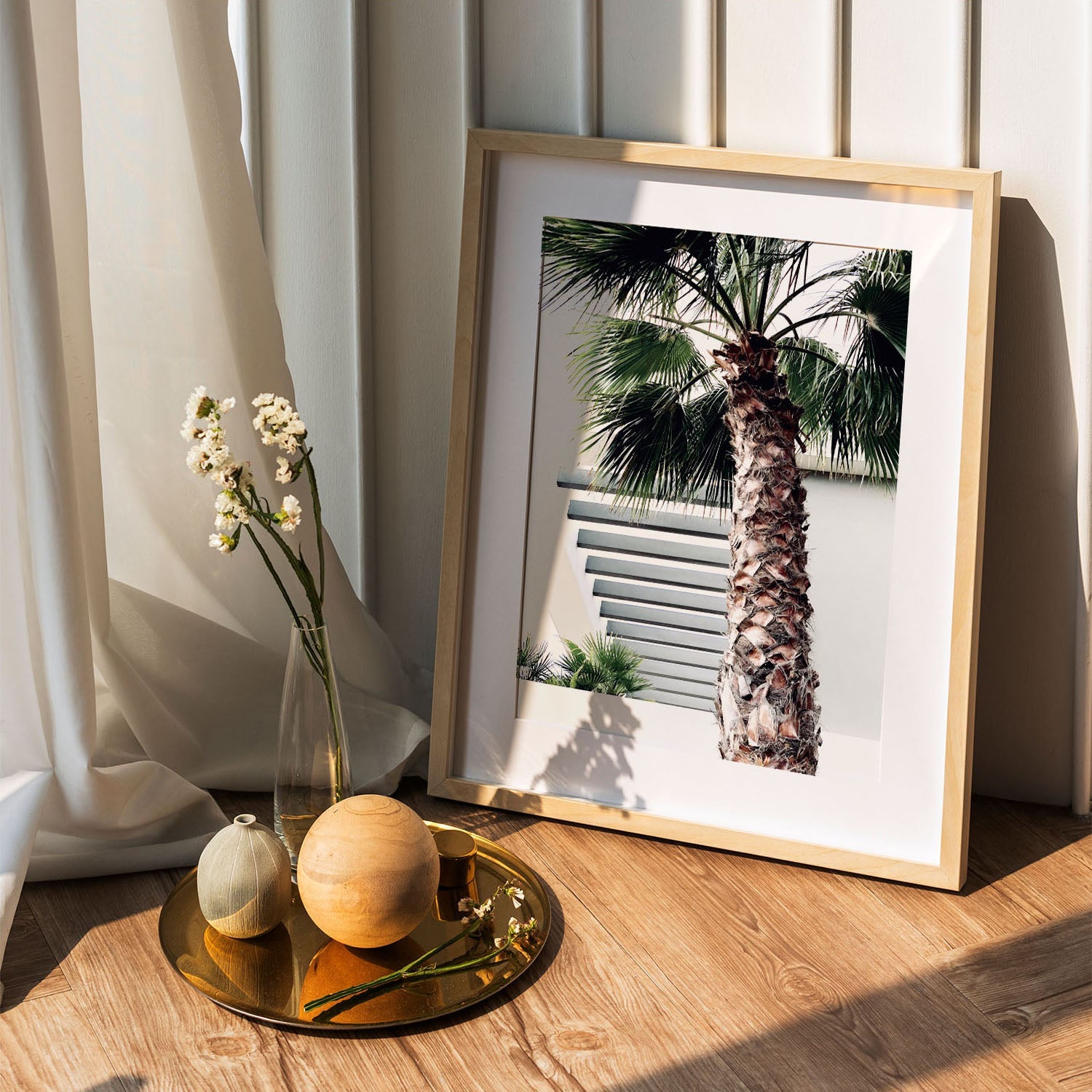 Wes Co Gallery Poster Sunset Palms 5 x 7" Home Goods - Nature  Art Print