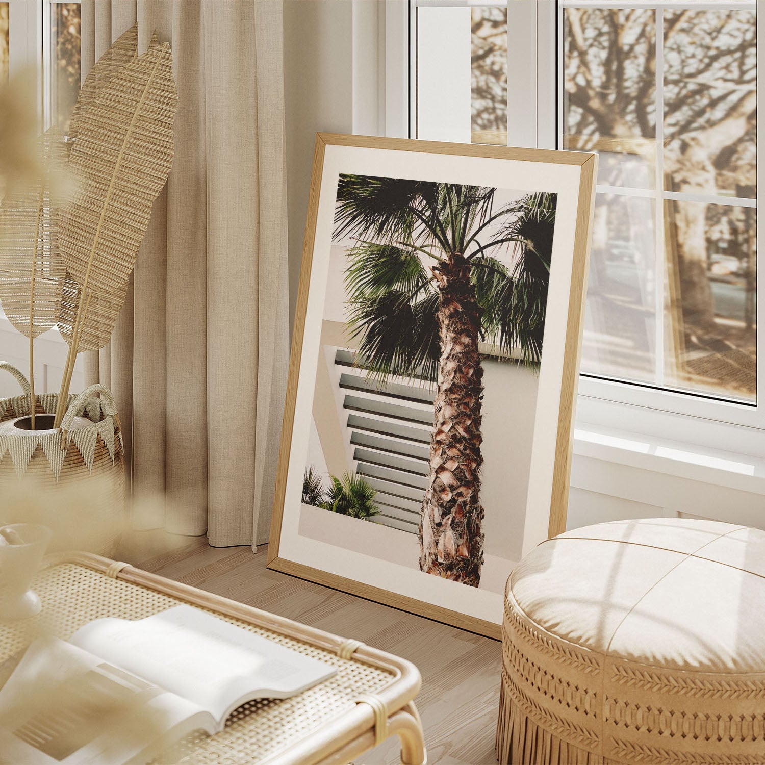 Wes Co Gallery Poster Sunset Palms 8 x 10" Home Goods - Nature  Art Print