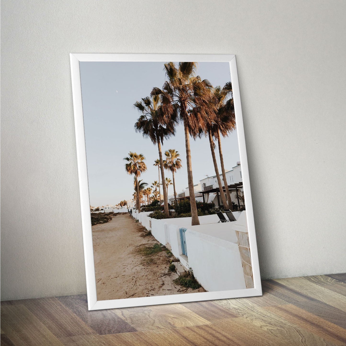 Wes Co Gallery Poster Palm Promenade 11 x 17" Home Goods - Nature  Art Print