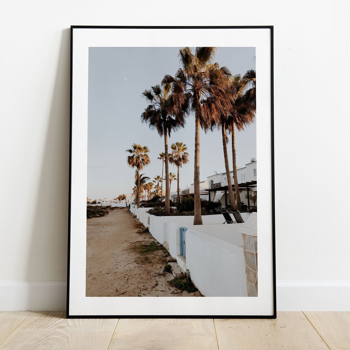 Wes Co Gallery Poster Palm Promenade 5 x 7" Home Goods - Nature  Art Print