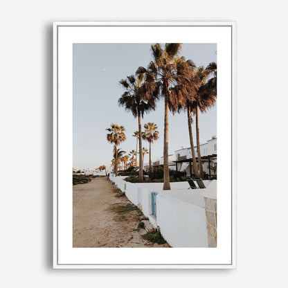 Wes Co Gallery Poster Palm Promenade 5 x 7" Home Goods - Nature  Art Print