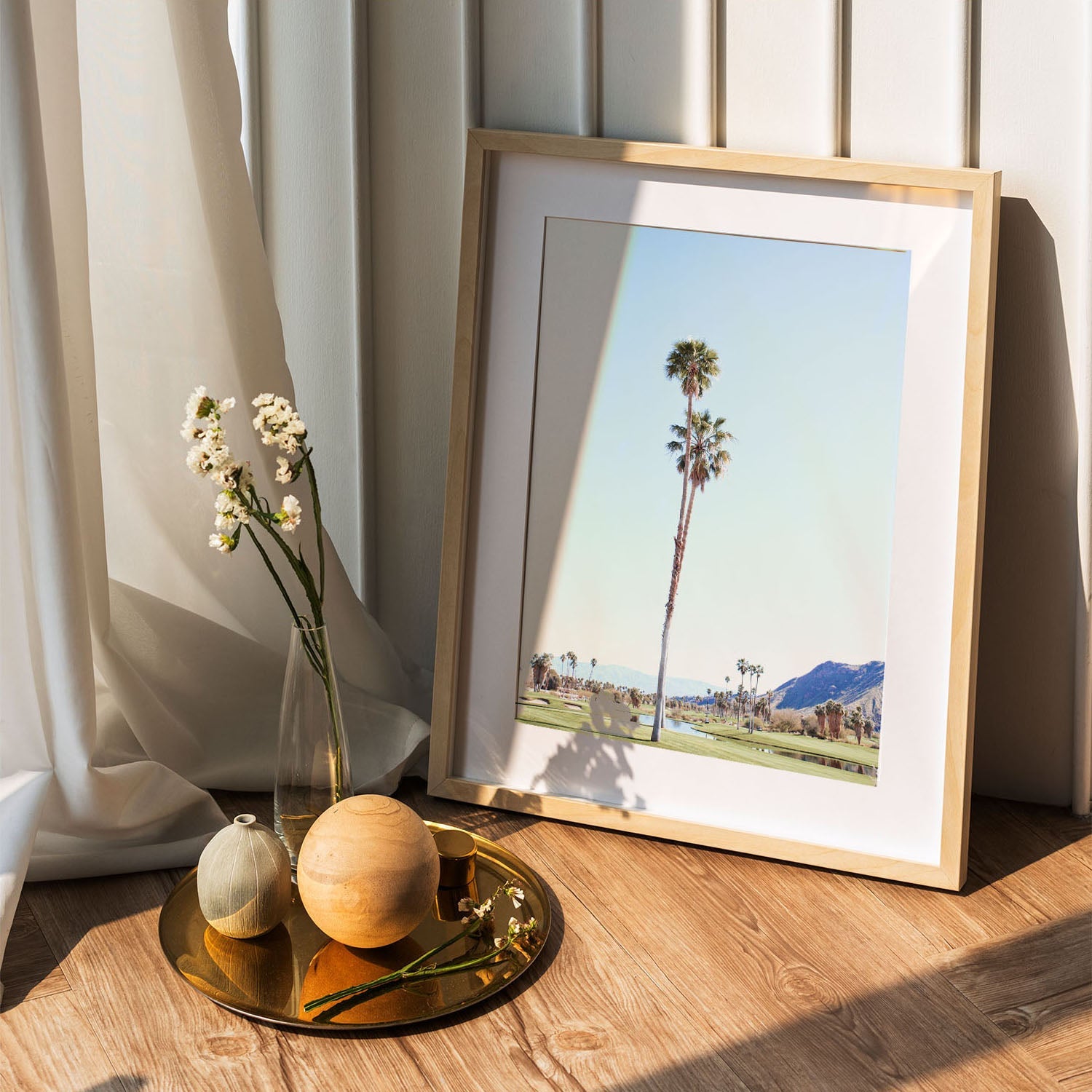 Wes Co Gallery Poster Serene Palms 5 x 7" Home Goods - Nature  Art Print