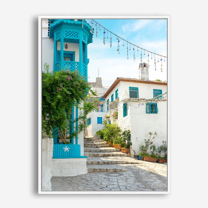 Wes Co Gallery Poster Mykonos Alley 8 x 10" Home Goods - Nature  Art Print