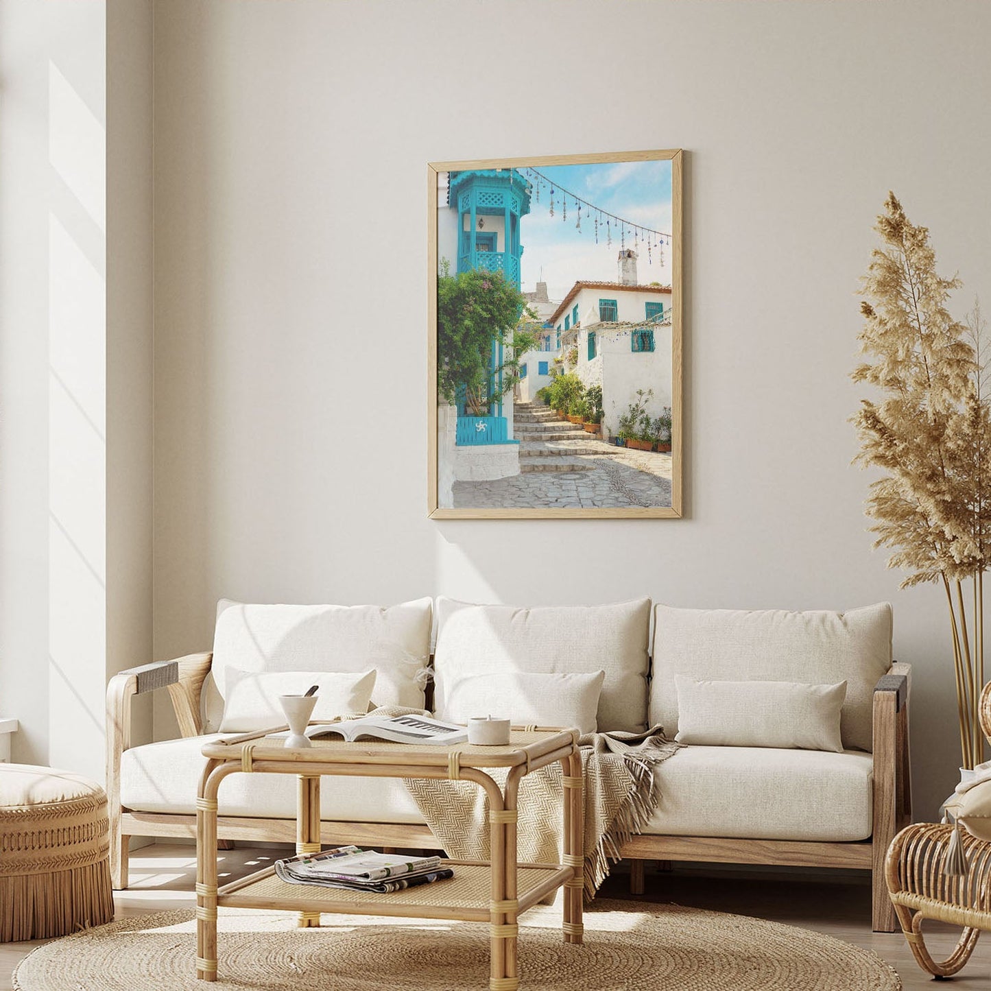 Wes Co Gallery Poster Mykonos Alley 8 x 10" Home Goods - Nature  Art Print