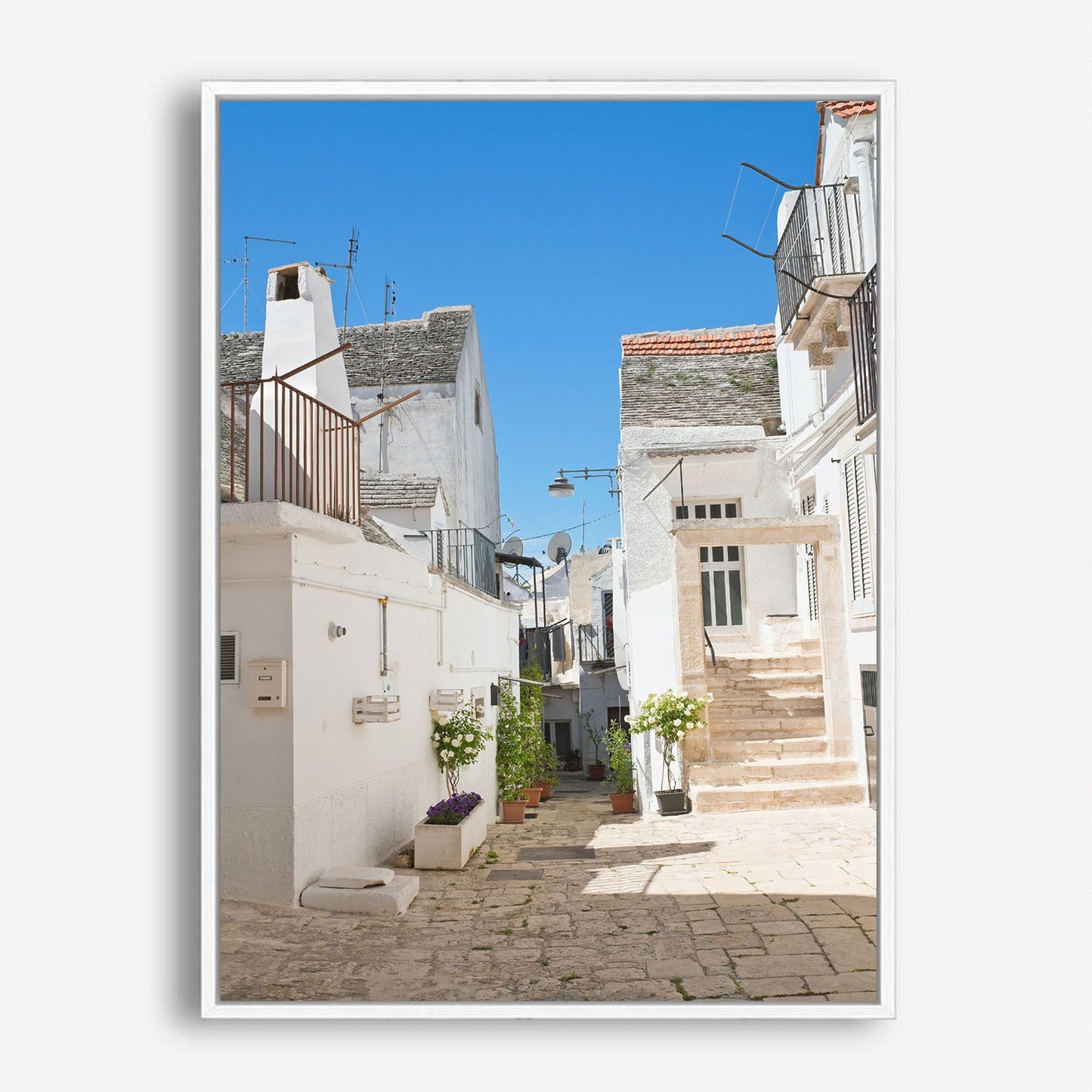 Wes Co Gallery Poster Mediterranean Walkway 8 x 10" Home Goods - Nature  Art Print