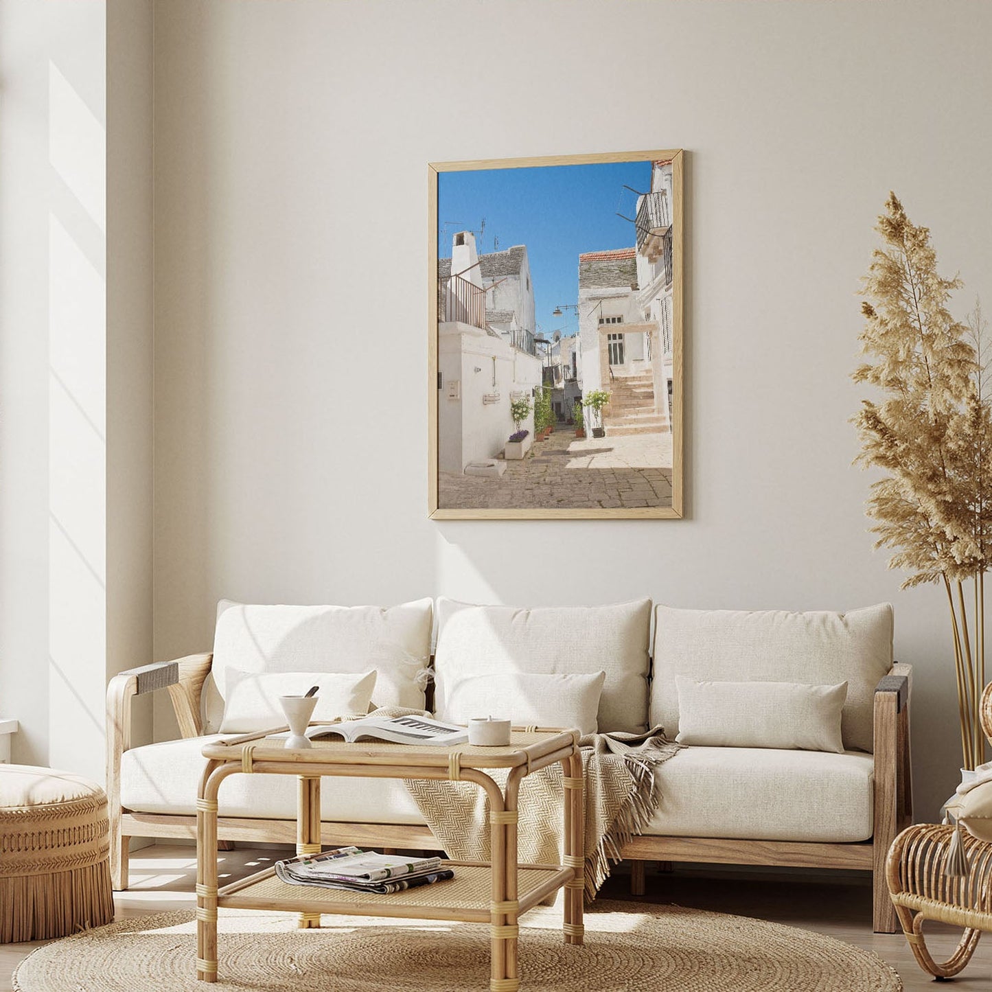 Wes Co Gallery Poster Mediterranean Walkway 8 x 10" Home Goods - Nature  Art Print