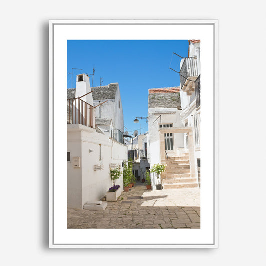 Wes Co Gallery Poster Mediterranean Walkway 5 x 7" Home Goods - Nature  Art Print