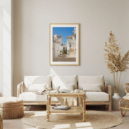 Wes Co Gallery Poster Mediterranean Walkway 5 x 7" Home Goods - Nature  Art Print