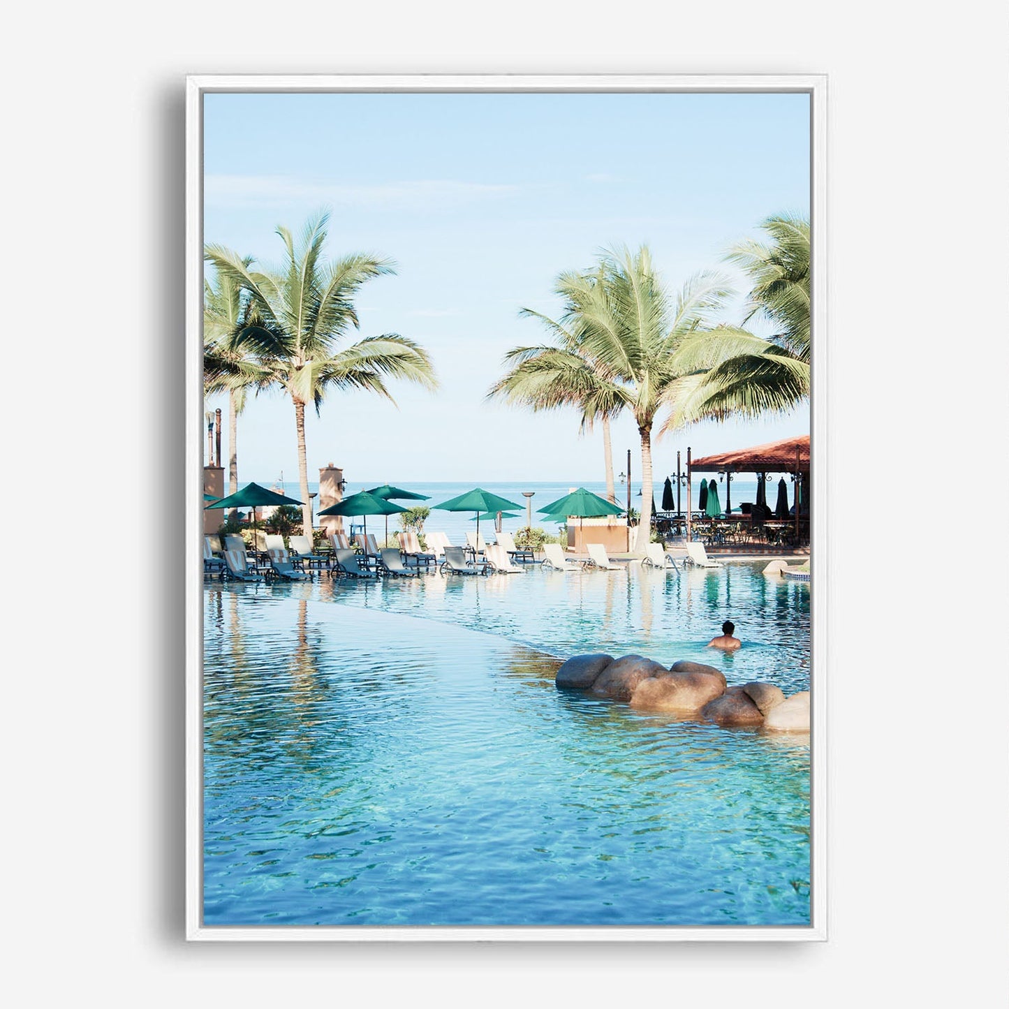 Wes Co Gallery Poster Paradise Poolside Bliss 8 x 10" Home Goods - Nature  Art Print