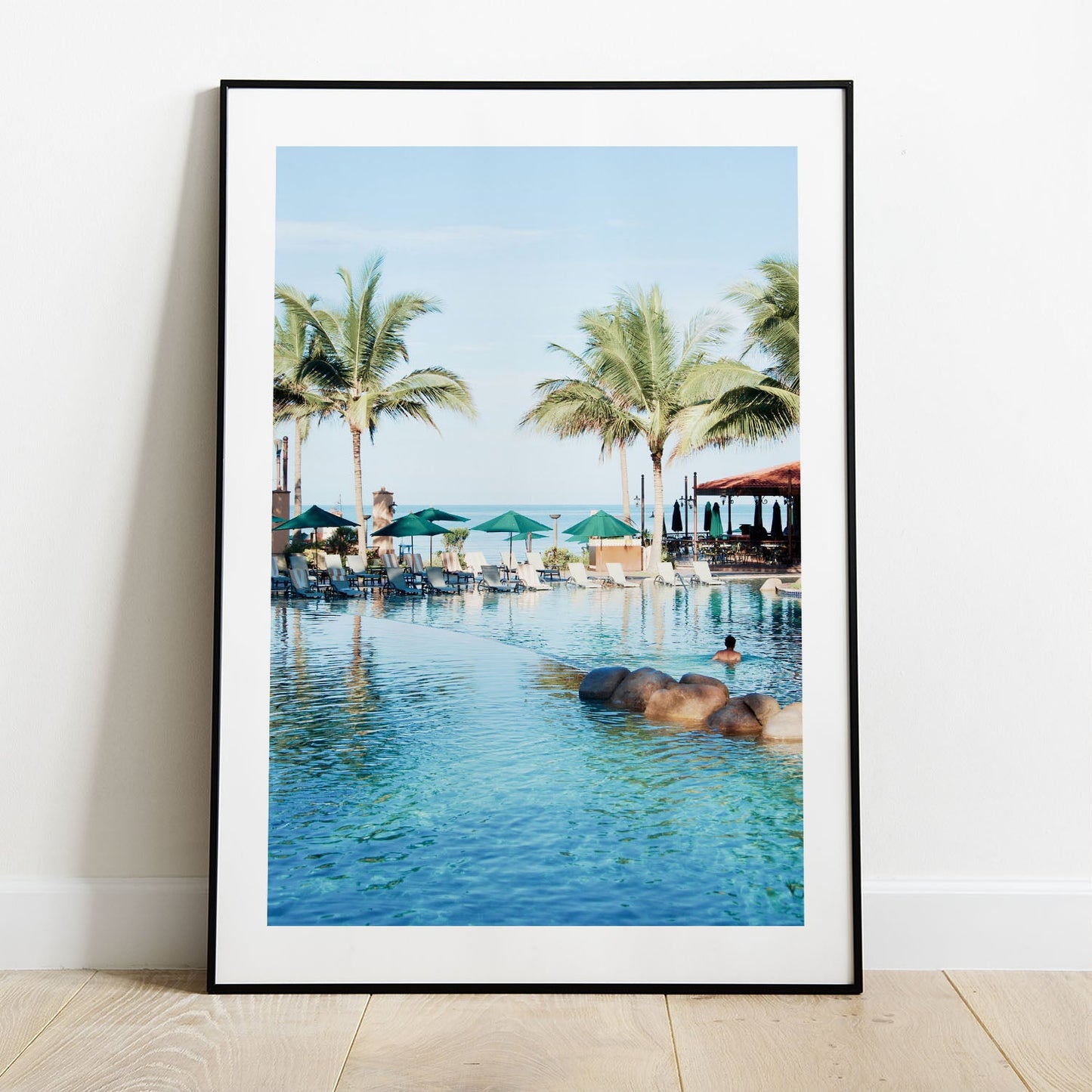 Wes Co Gallery Poster Paradise Poolside Bliss 5 x 7" Home Goods - Nature  Art Print