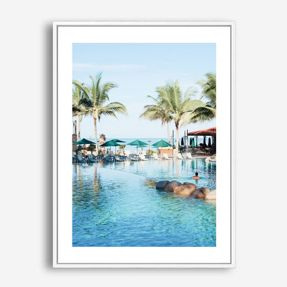 Wes Co Gallery Poster Paradise Poolside Bliss 5 x 7" Home Goods - Nature  Art Print