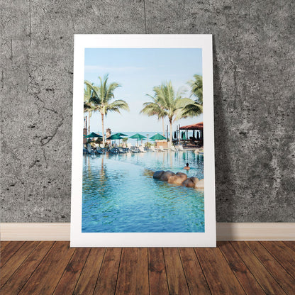 Wes Co Gallery Poster Paradise Poolside Bliss 8 x 10" Home Goods - Nature  Art Print