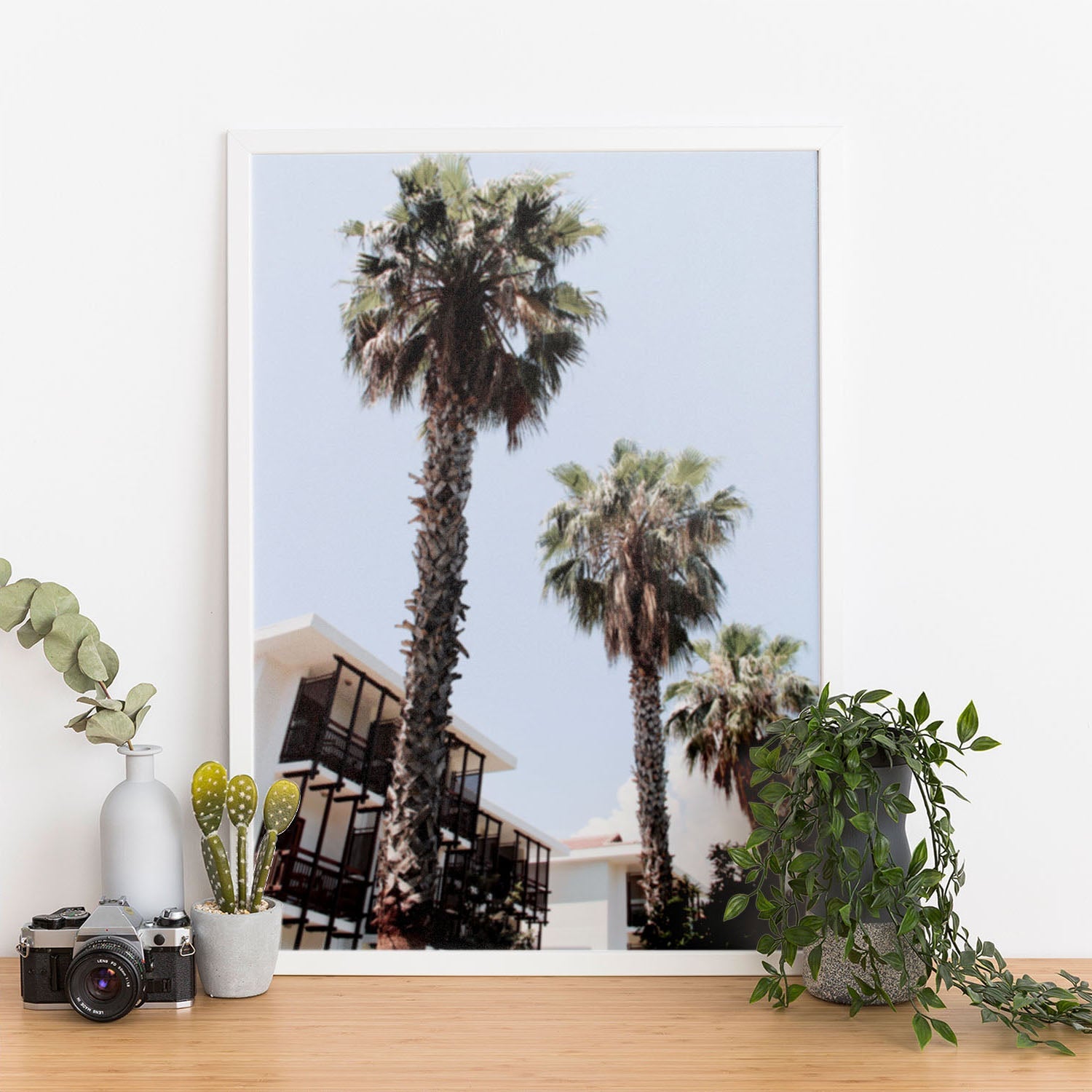 Wes Co Gallery Poster Palm Tree Haven 11 x 17" Home Goods - Nature  Art Print